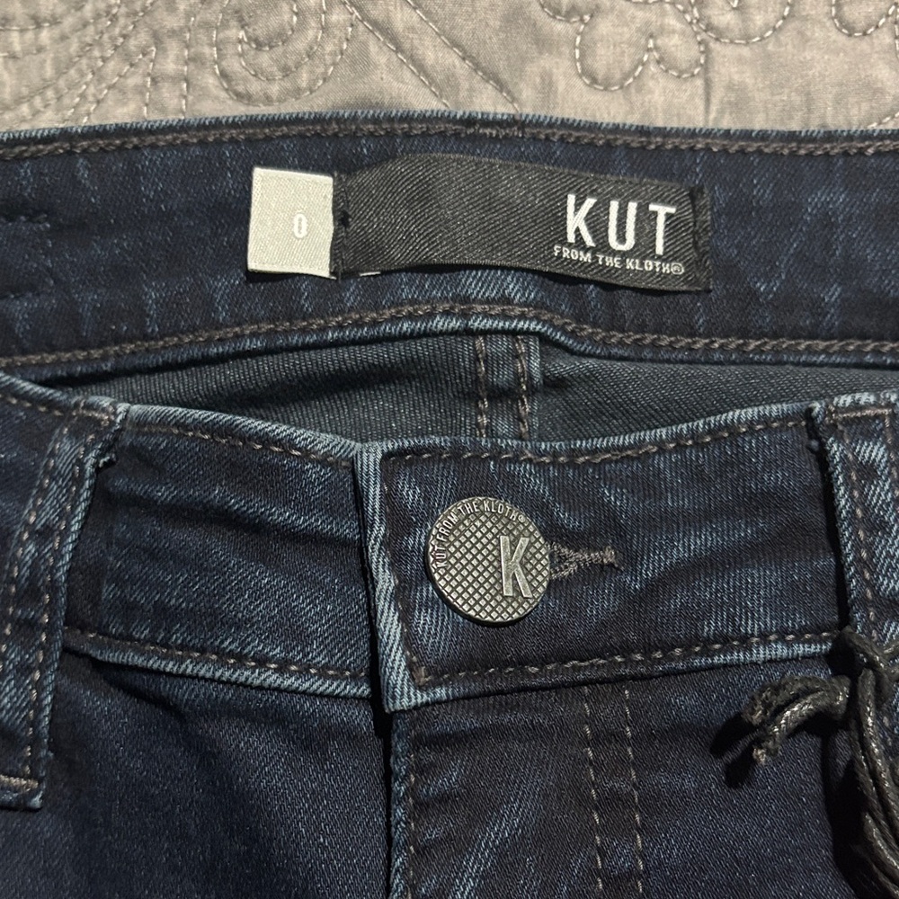 ✨ NWT Kut from the Kloth Indigo Denim Jeans — Size 0 ✨ - Picture 4 of 6